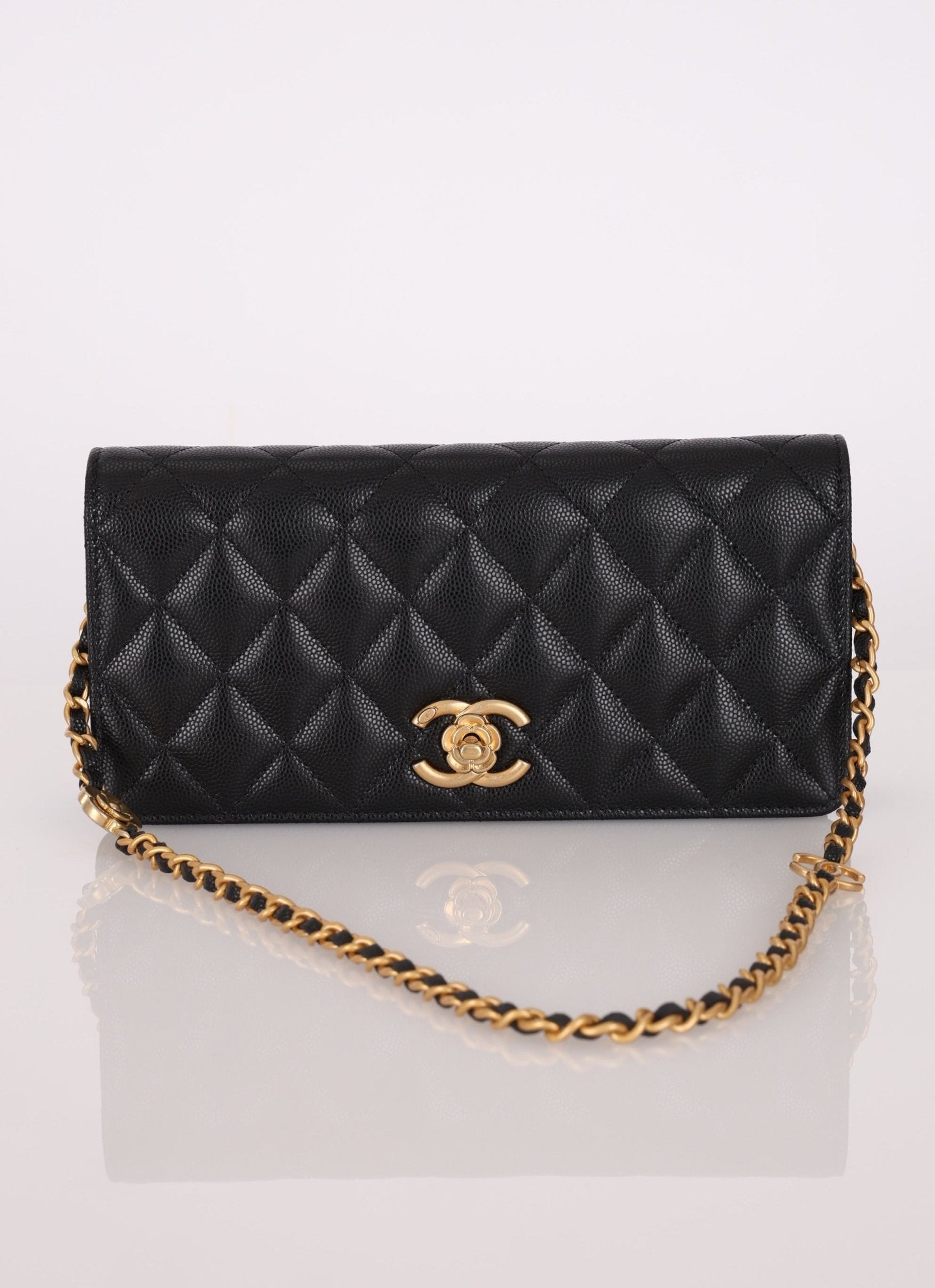 Chanel Caviar Camellia Flap Bag - FashioNica