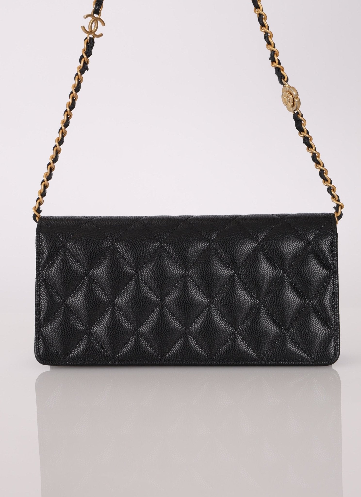 Chanel Caviar Camellia Flap Bag - FashioNica
