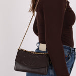 Chanel Caviar Chocolate Timeless Wallet on Chain - FashioNica