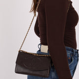 Chanel Caviar Chocolate Timeless Wallet on Chain - FashioNica