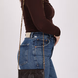 Chanel Caviar Chocolate Timeless Wallet on Chain - FashioNica