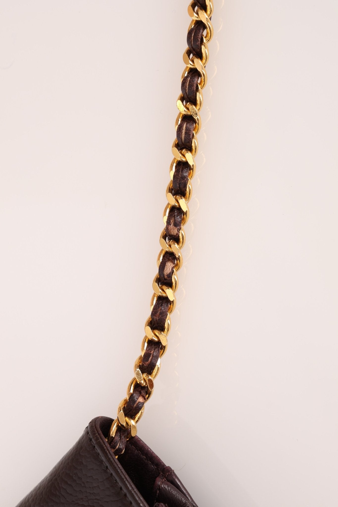 Chanel Caviar Chocolate Timeless Wallet on Chain - FashioNica