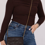 Chanel Caviar Chocolate Timeless Wallet on Chain - FashioNica