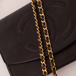 Chanel Caviar Chocolate Timeless Wallet on Chain - FashioNica