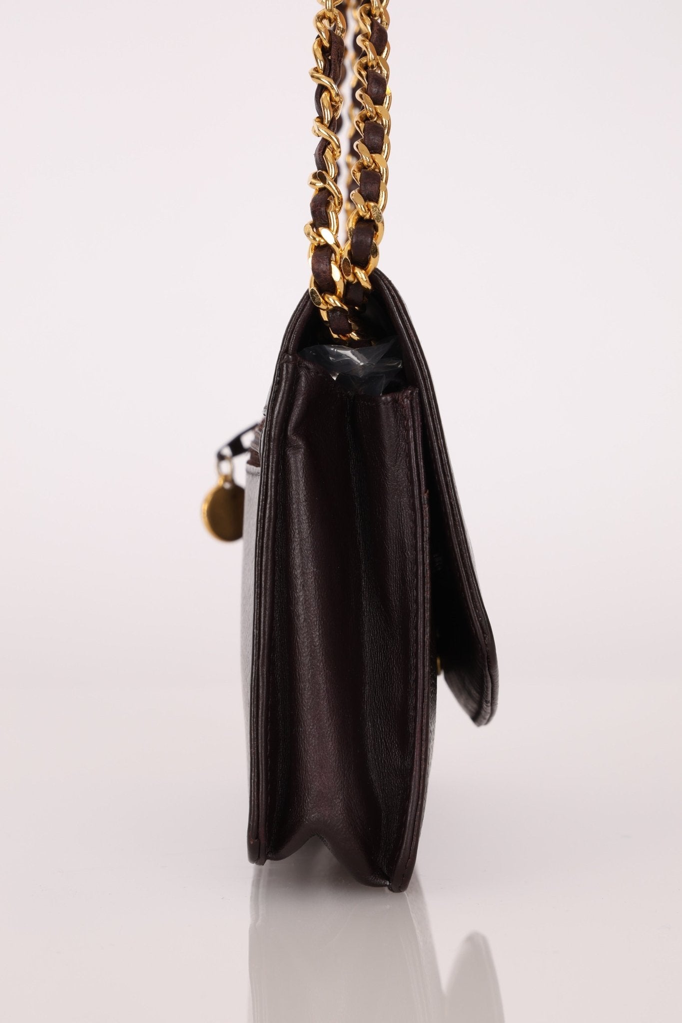 Chanel Caviar Chocolate Timeless Wallet on Chain - FashioNica