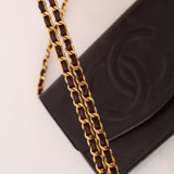Chanel Caviar Chocolate Timeless Wallet on Chain - FashioNica