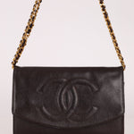 Chanel Caviar Chocolate Timeless Wallet on Chain - FashioNica