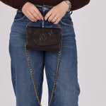 Chanel Caviar Chocolate Timeless Wallet on Chain - FashioNica