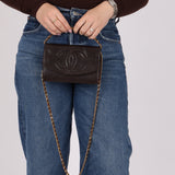 Chanel Caviar Chocolate Timeless Wallet on Chain - FashioNica