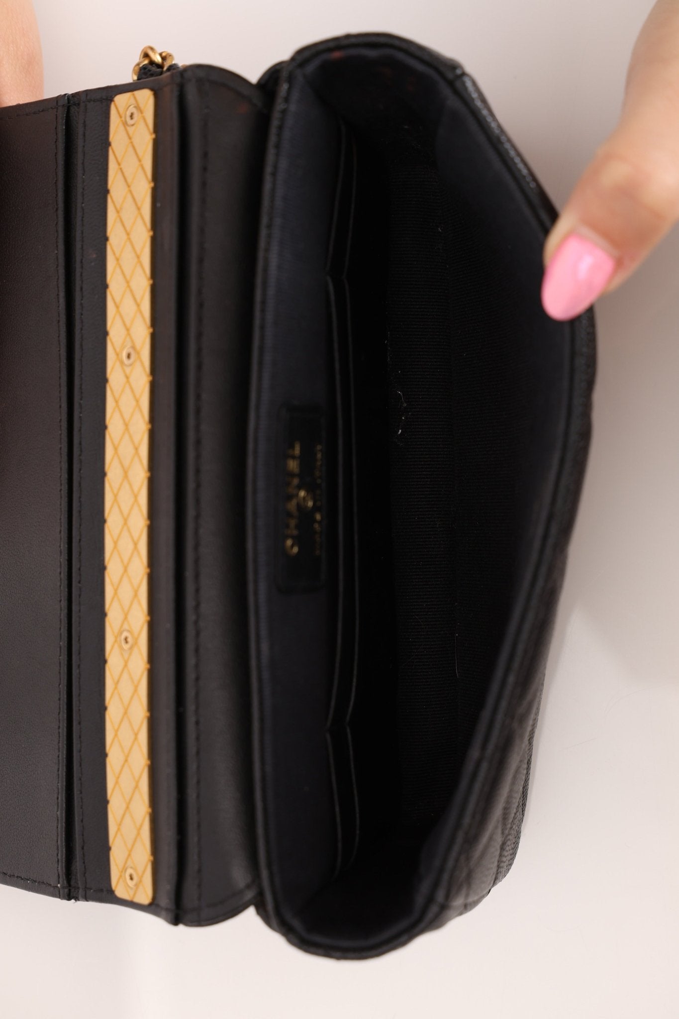 Chanel Caviar Coco Enamel Mini Rectangle Flap - FashioNica