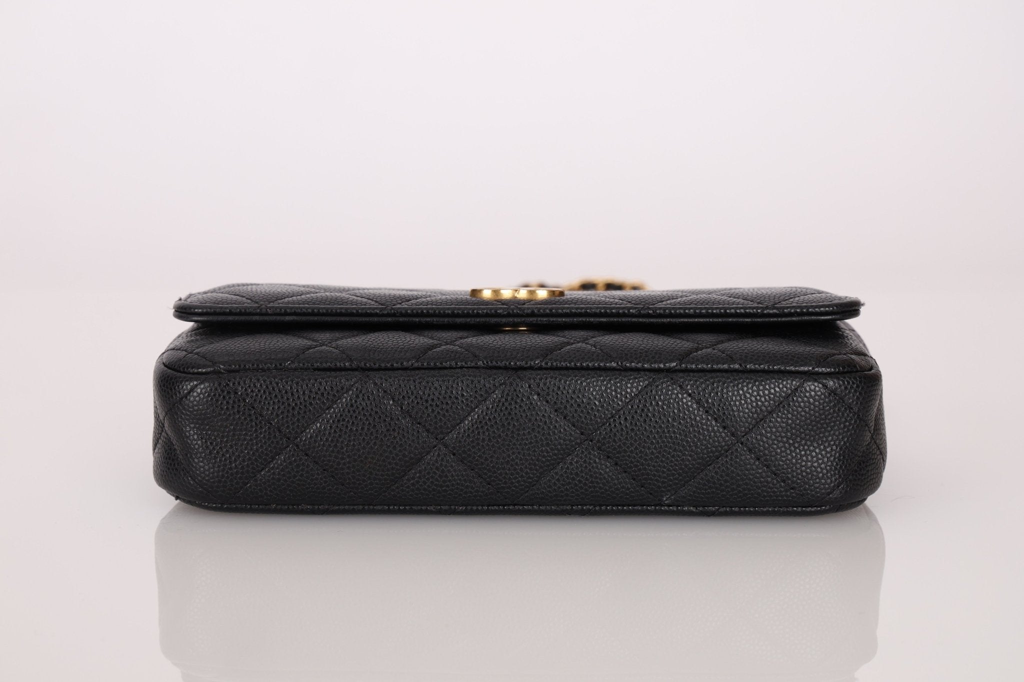 Chanel Caviar Coco Enamel Mini Rectangle Flap - FashioNica