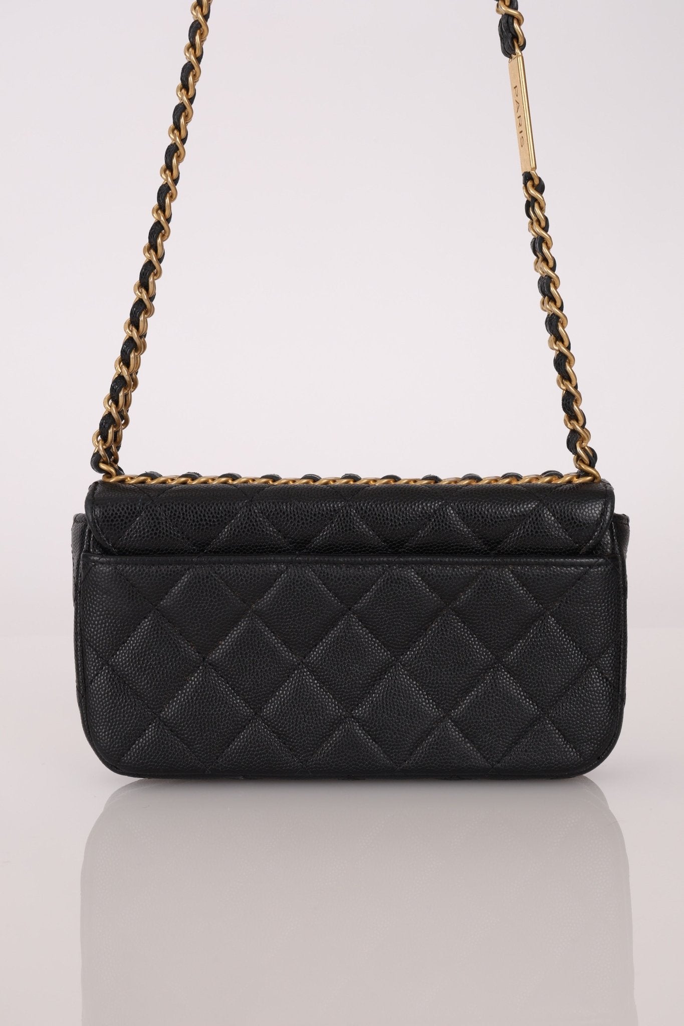 Chanel Caviar Coco Enamel Mini Rectangle Flap - FashioNica