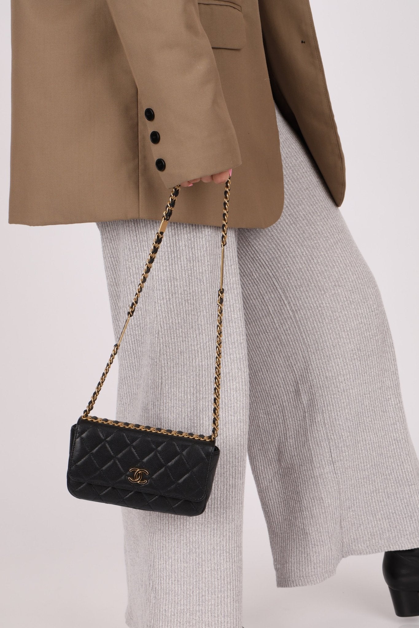 Chanel Caviar Coco Enamel Mini Rectangle Flap - FashioNica