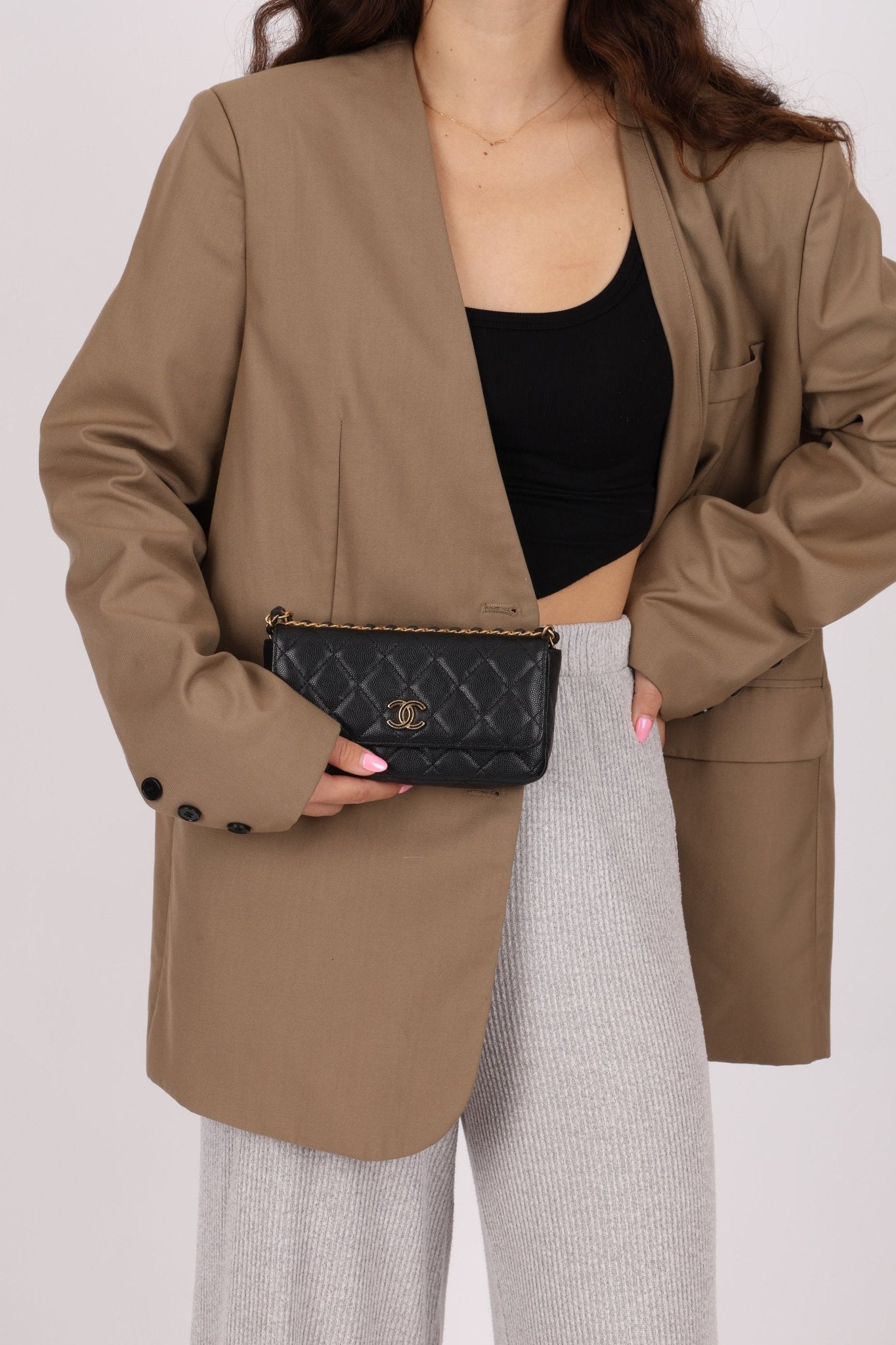 Chanel Caviar Coco Enamel Mini Rectangle Flap - FashioNica