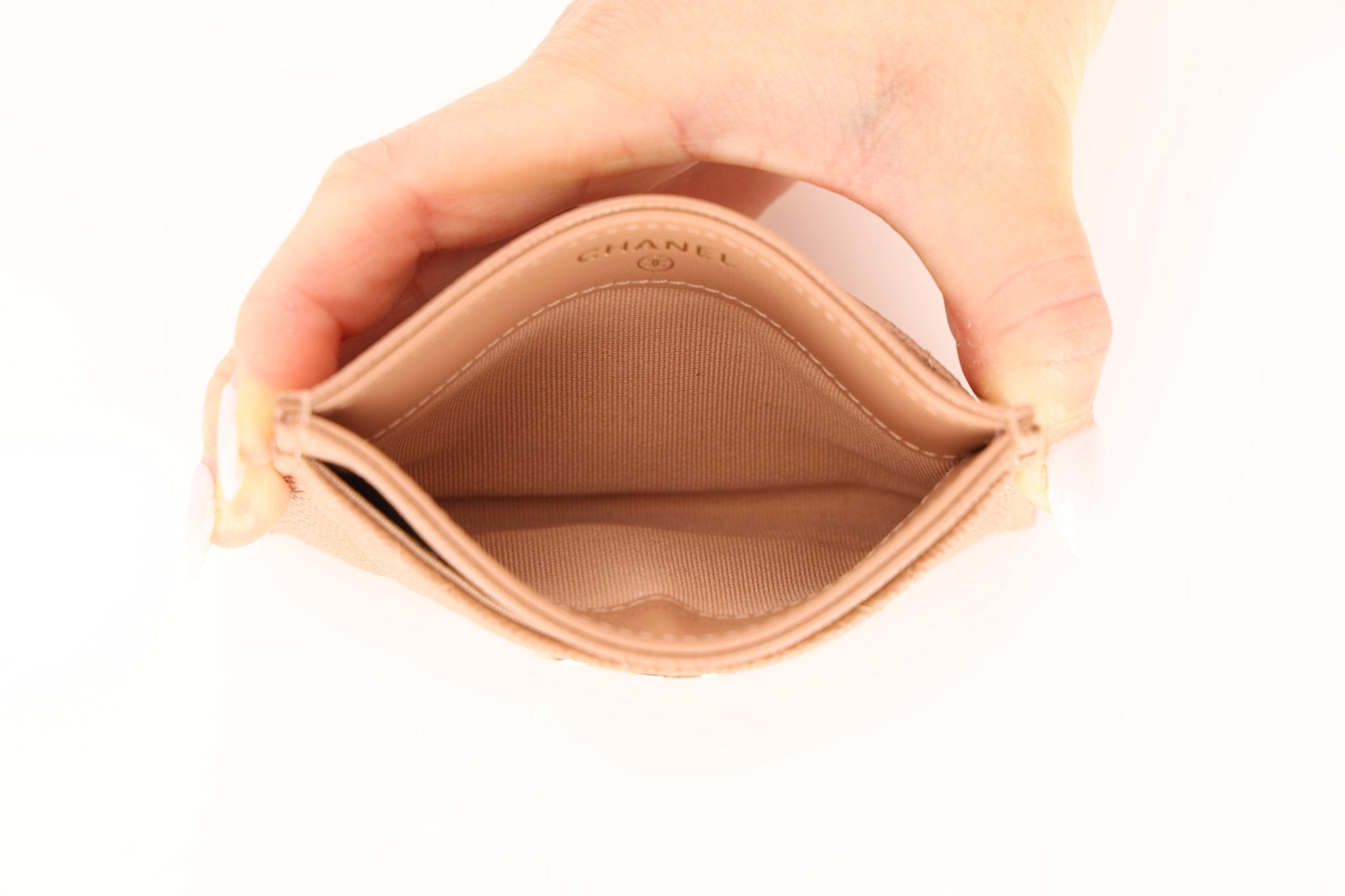 Chanel Caviar Crystal Embellished CC Cardholder - FashioNica