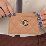Chanel Caviar Crystal Embellished CC Cardholder - FashioNica