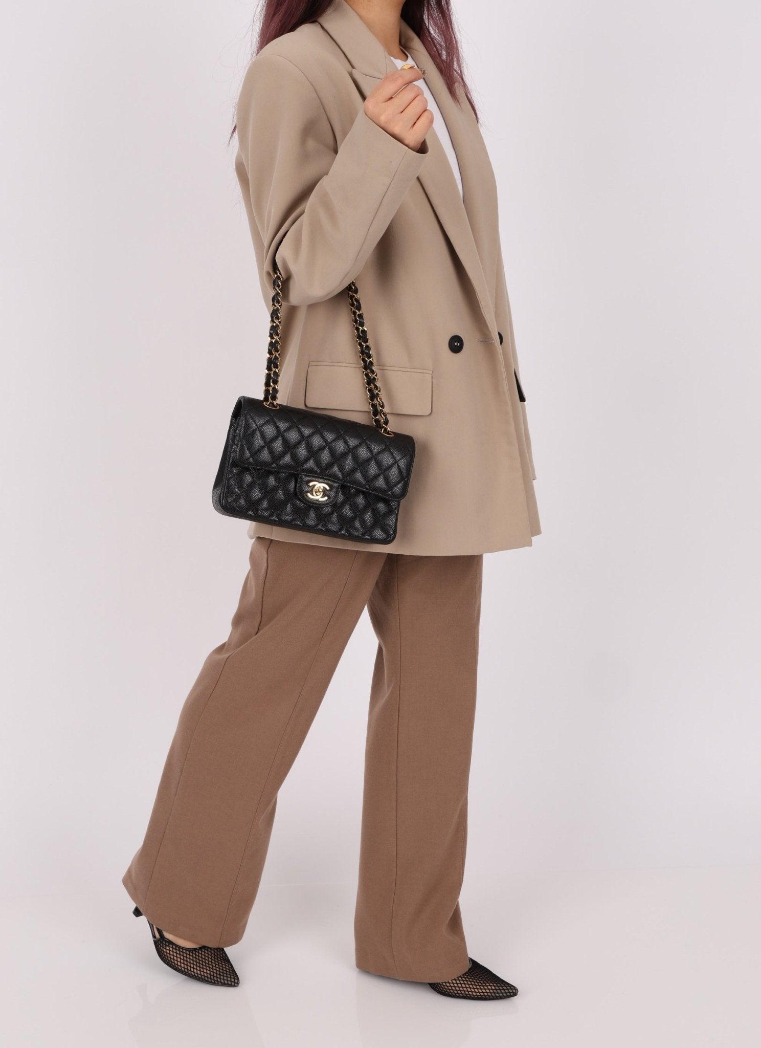 Chanel Caviar Small Classic Double Flap - FashioNica