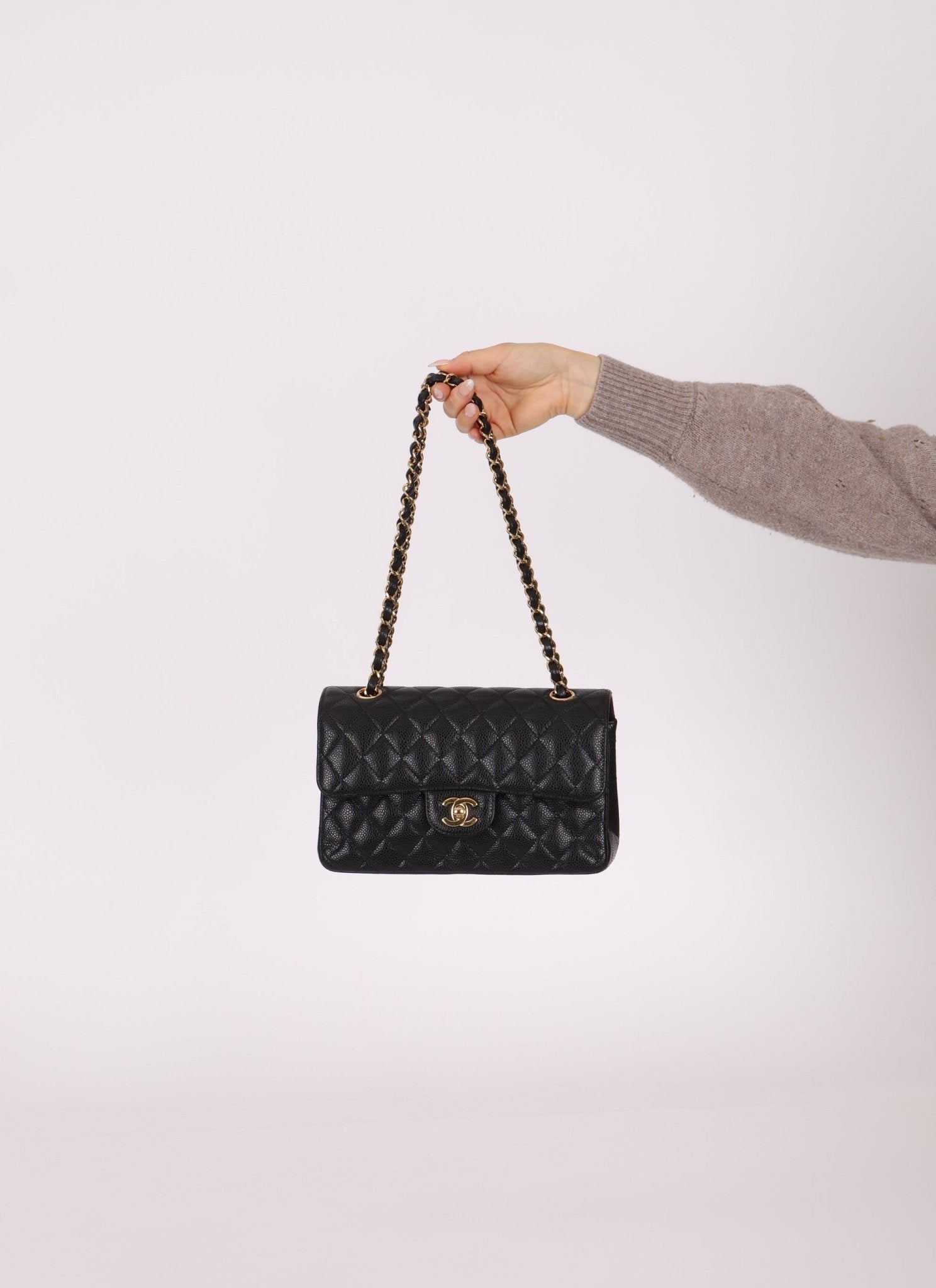 Chanel Caviar Small Classic Double Flap - FashioNica