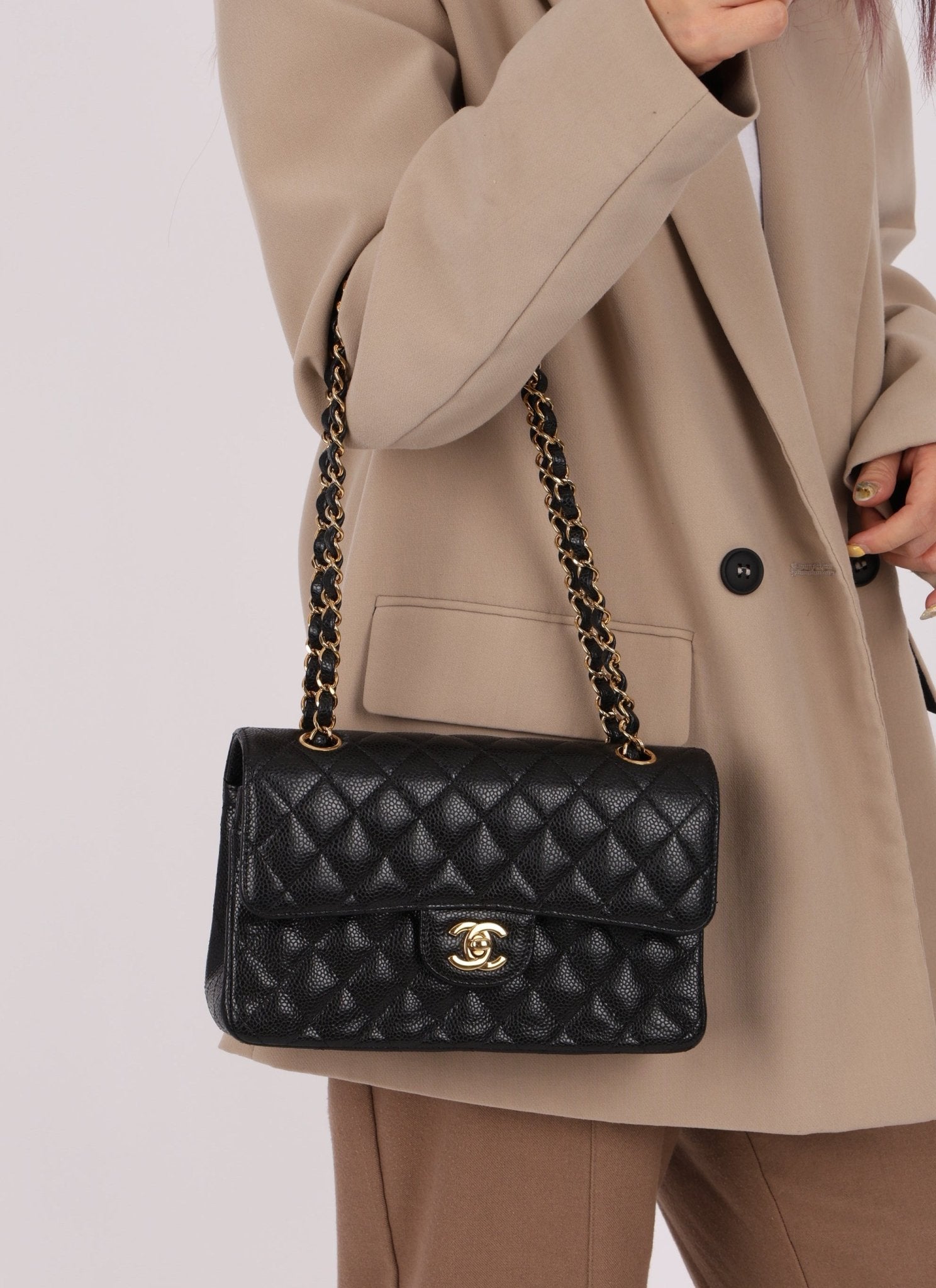 Chanel Caviar Small Classic Double Flap - FashioNica