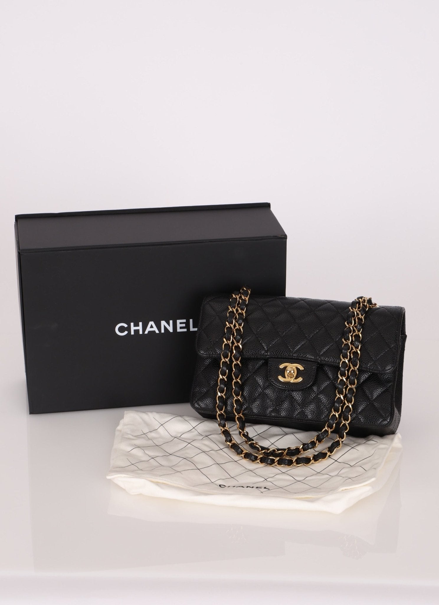 Chanel Caviar Small Classic Double Flap - FashioNica