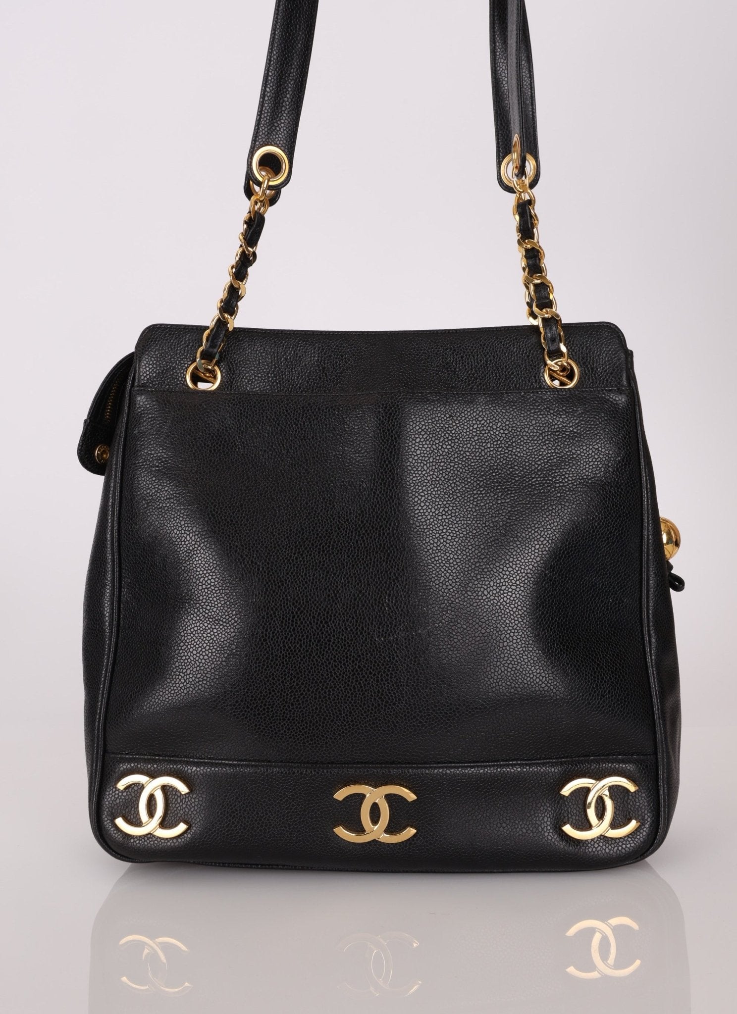 Chanel Caviar Triple CC Tote - FashioNica