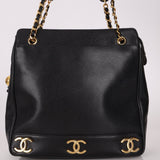 Chanel Caviar Triple CC Tote - FashioNica