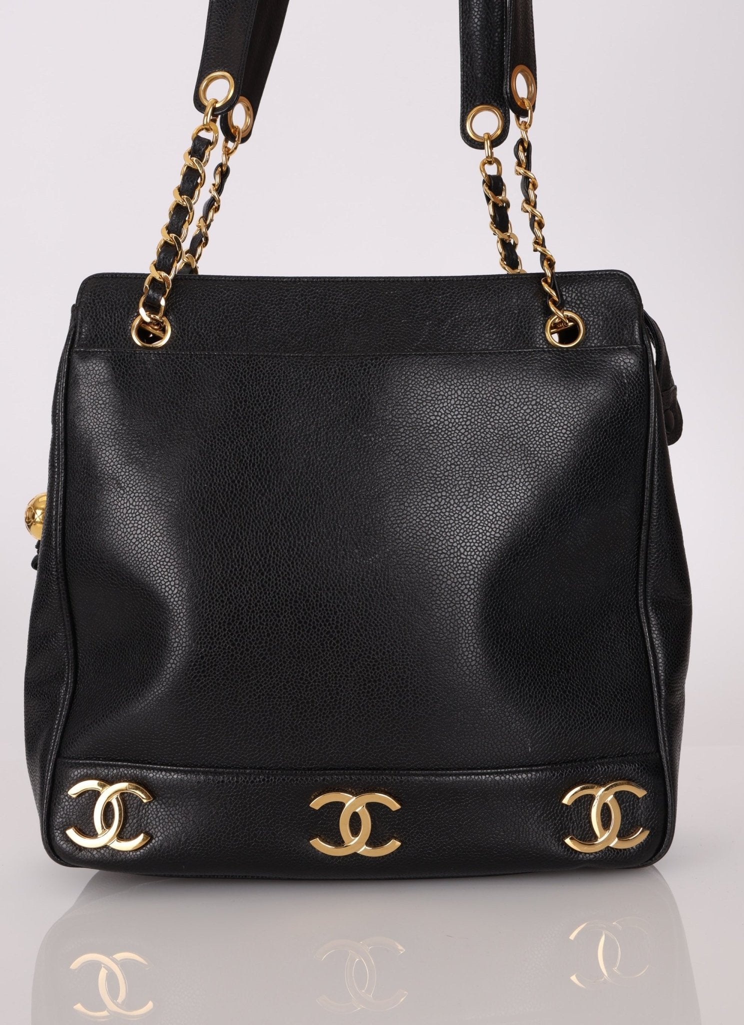 Chanel Caviar Triple CC Tote - FashioNica