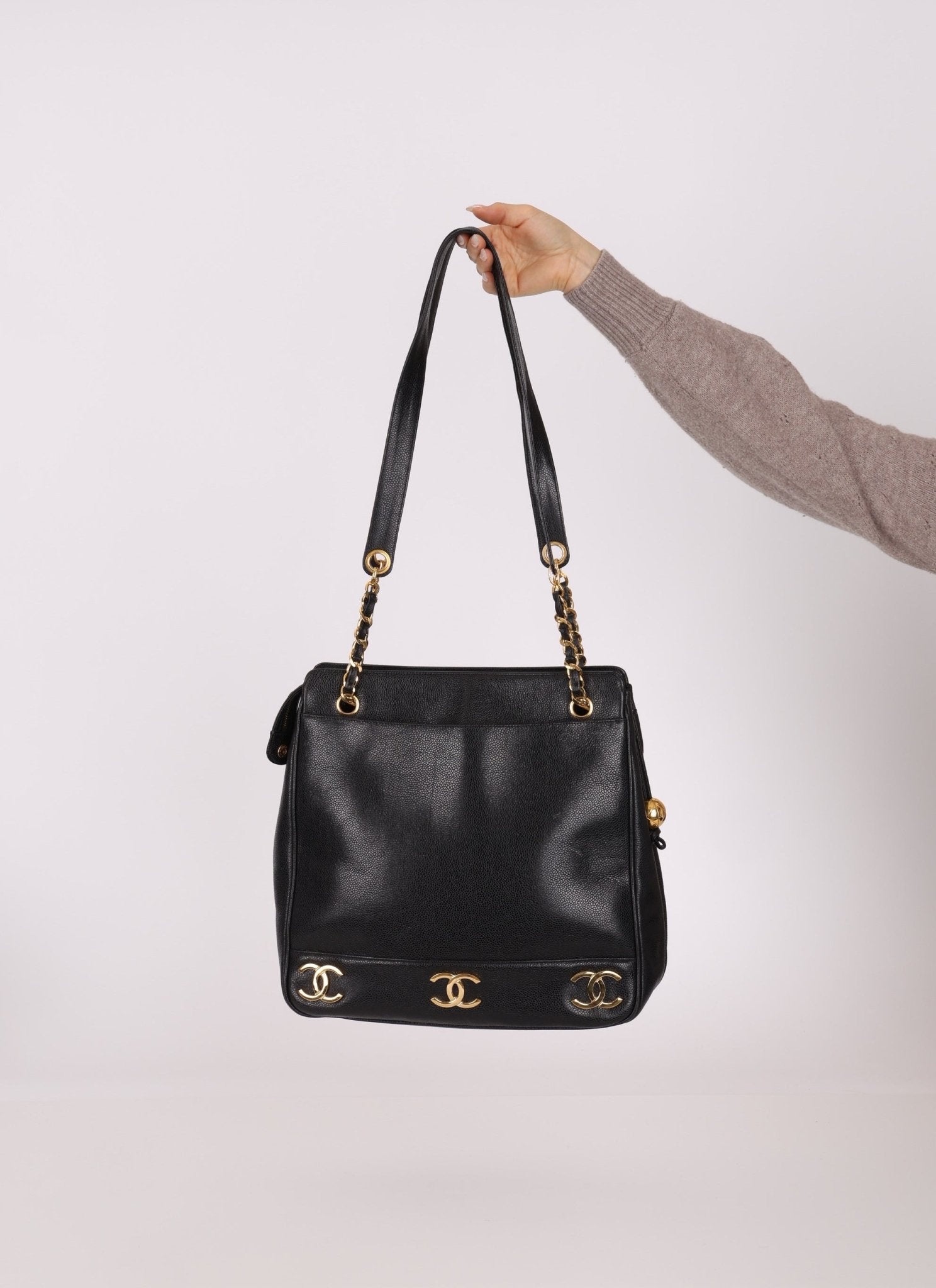 Chanel Caviar Triple CC Tote - FashioNica