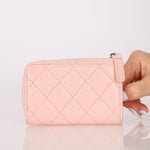 Chanel Caviar Zip Card Holder Key Pouch - FashioNica
