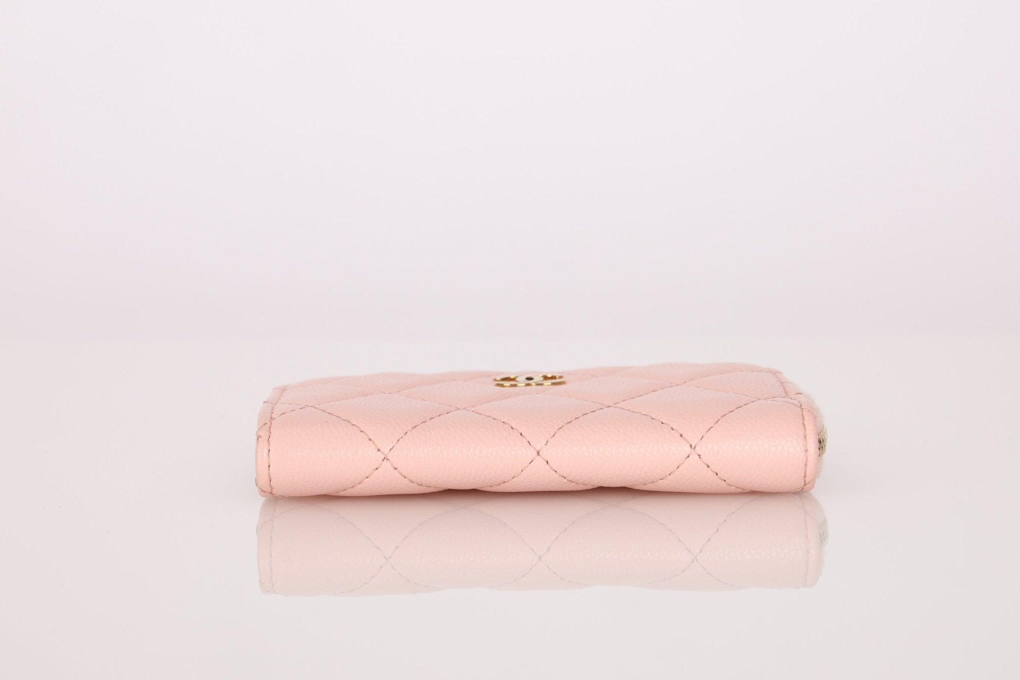 Chanel Caviar Zip Card Holder Key Pouch - FashioNica