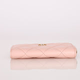 Chanel Caviar Zip Card Holder Key Pouch - FashioNica