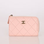 Chanel Caviar Zip Card Holder Key Pouch - FashioNica
