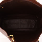 Chanel Chocolate Calfskin 24K GP Chunky Chain Tote - FashioNica