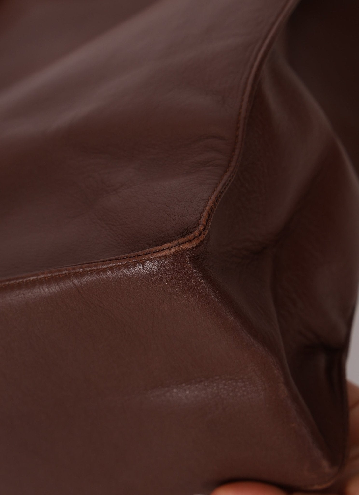 Chanel Chocolate Calfskin 24K GP Chunky Chain Tote - FashioNica