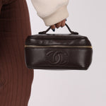 Chanel Chocolate Timeless Vanity Bag - FashioNica