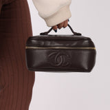 Chanel Chocolate Timeless Vanity Bag - FashioNica