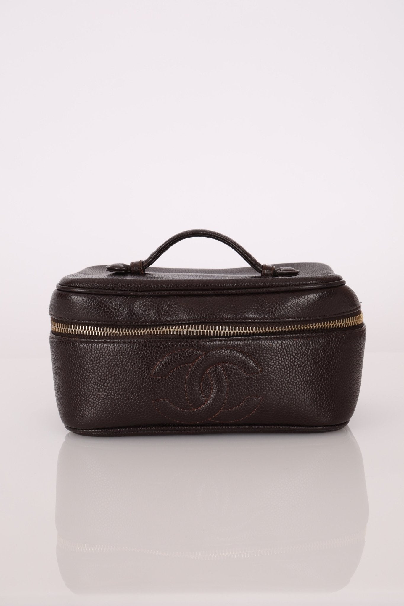 Chanel Chocolate Timeless Vanity Bag - FashioNica