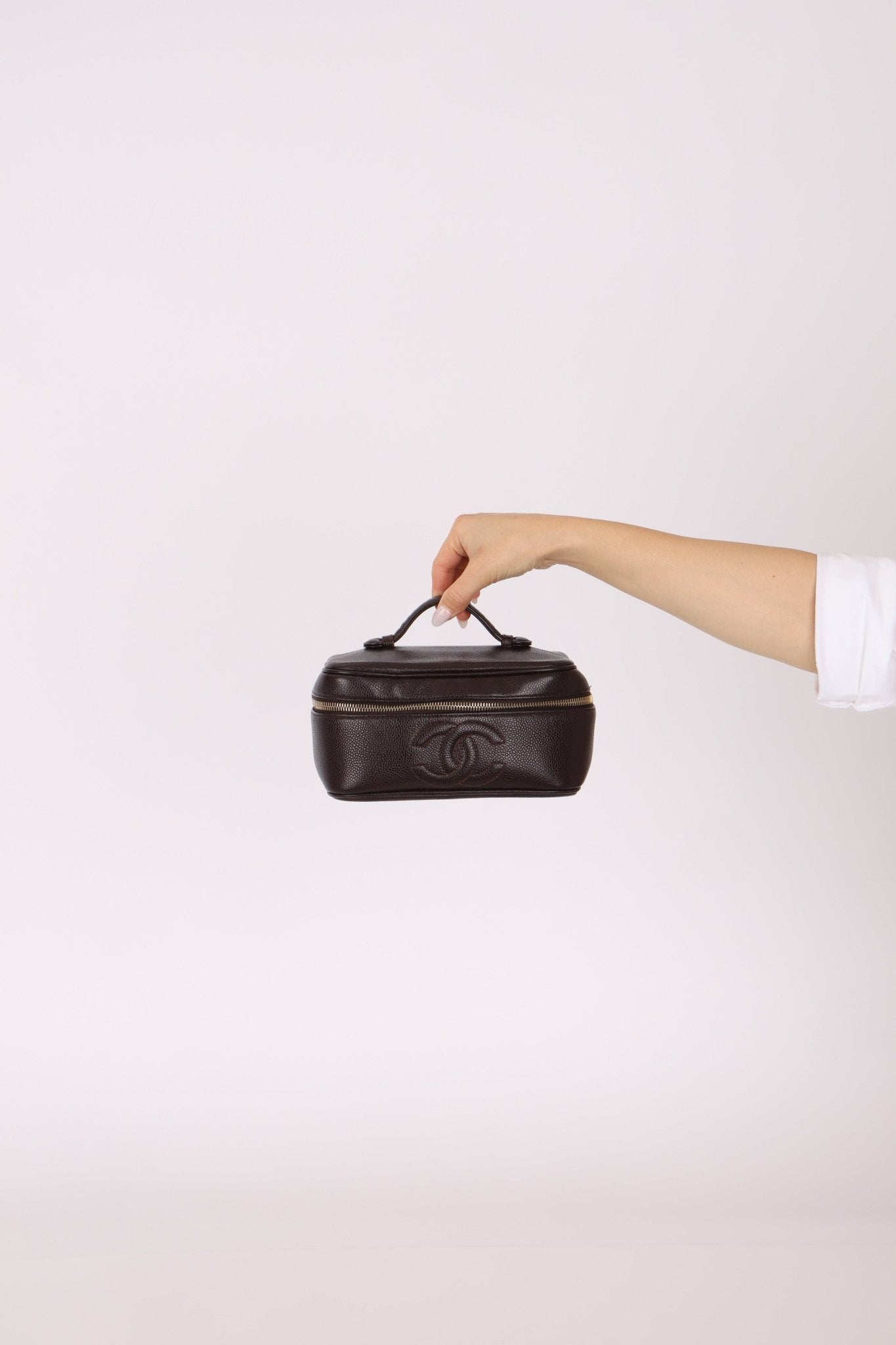 Chanel Chocolate Timeless Vanity Bag - FashioNica