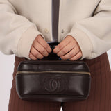 Chanel Chocolate Timeless Vanity Bag - FashioNica