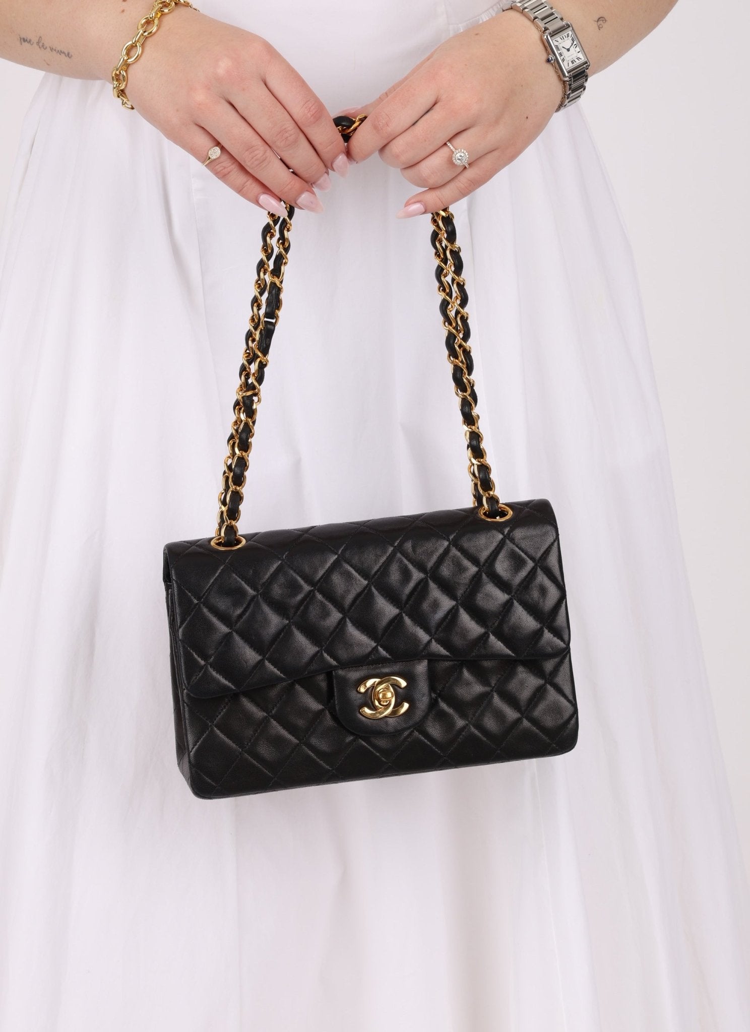 Chanel Lambskin 1991 Small Classic Double Flap - FashioNica