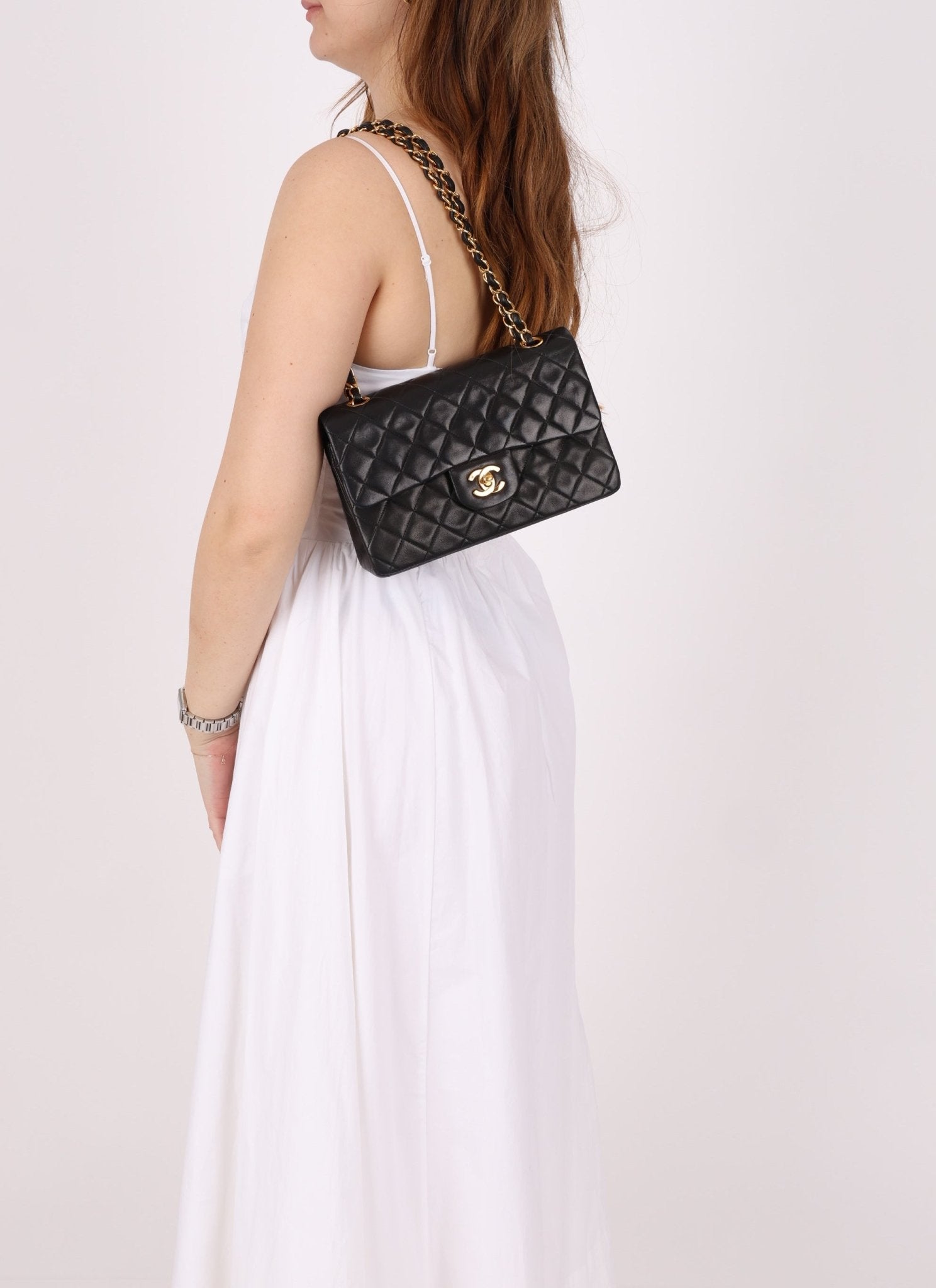 Chanel Lambskin 1991 Small Classic Double Flap - FashioNica