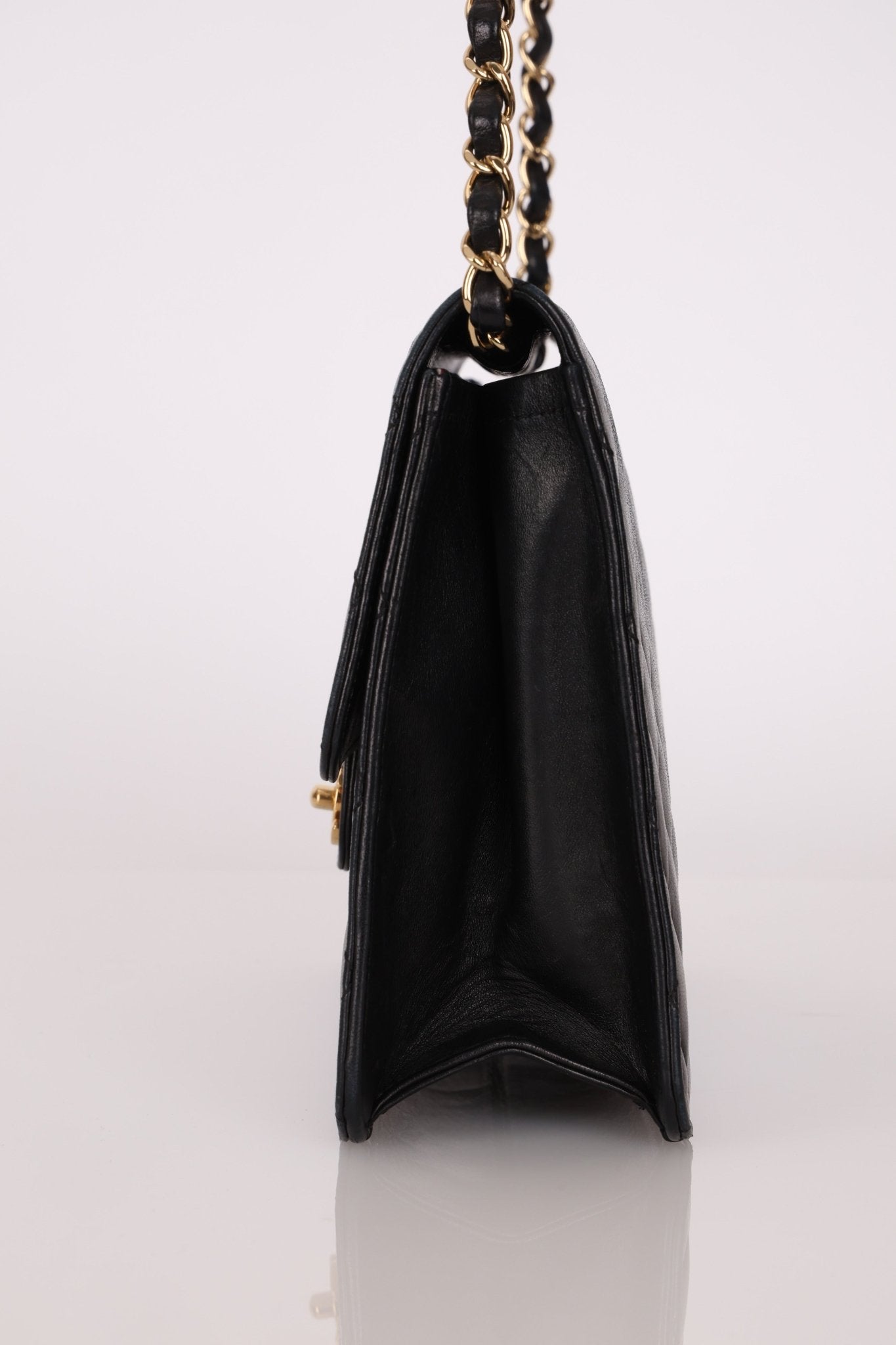 Chanel Lambskin Turnlock Single Half Flap 24K GP - FashioNica