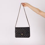 Chanel Lambskin Turnlock Single Half Flap 24K GP - FashioNica