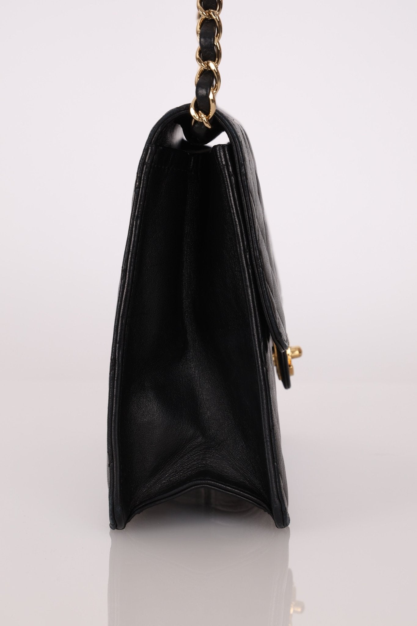 Chanel Lambskin Turnlock Single Half Flap 24K GP - FashioNica