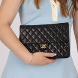 Chanel Lambskin Turnlock Single Half Flap 24K GP - FashioNica