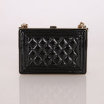 Chanel Patent Calfskin Boy Minaudière - FashioNica