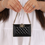 Chanel Patent Calfskin Boy Minaudière - FashioNica