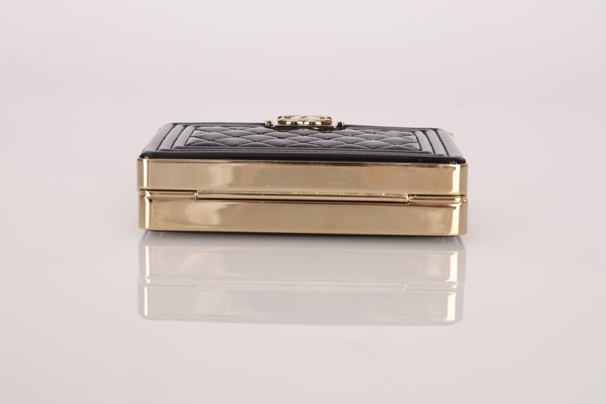 Chanel Patent Calfskin Boy Minaudière - FashioNica