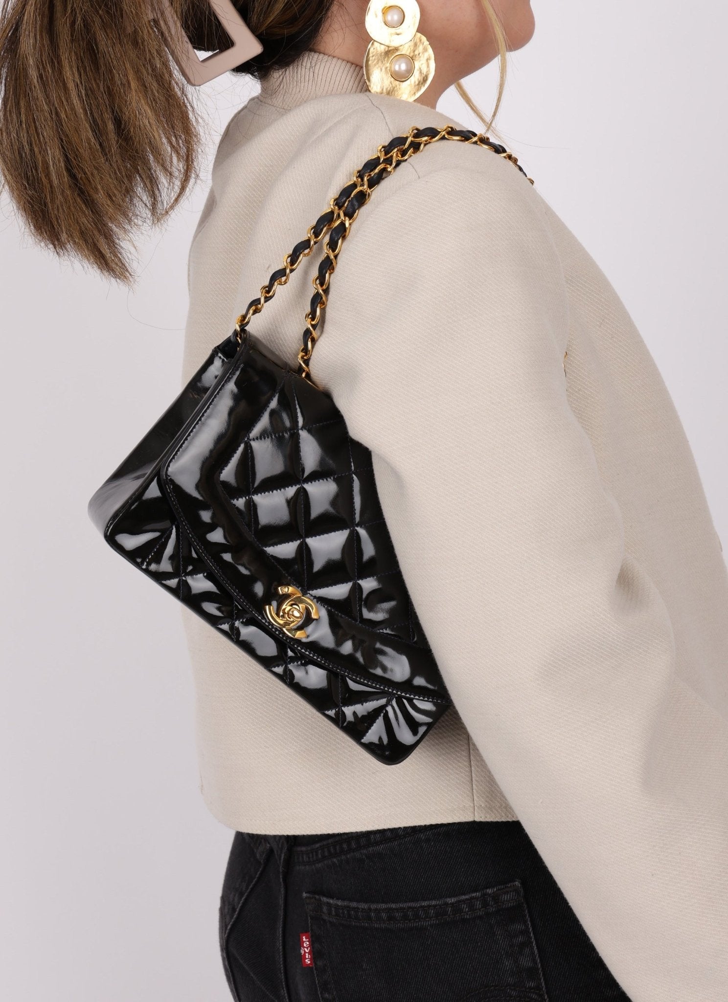 Chanel Patent Small Diana - FashioNica