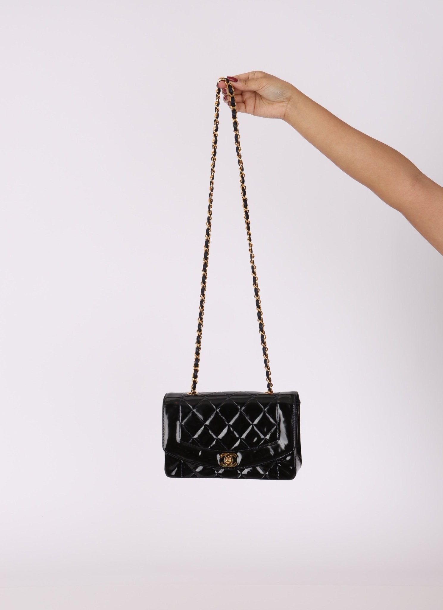 Chanel Patent Small Diana - FashioNica